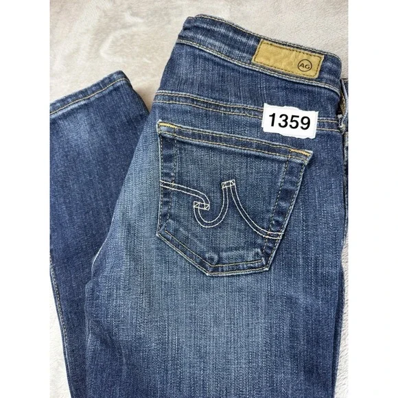 AG Adriano Goldschmied Jean Women's 24r The Stilt Cigarette Leg Blue Whisker USA - Picture 13 of 13